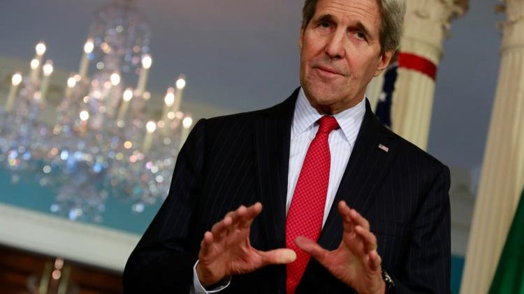 Le secrétaire d'Etat américain John Kerry à Washington le 16 décembre 2015 [YURI GRIPAS / AFP/Archives]