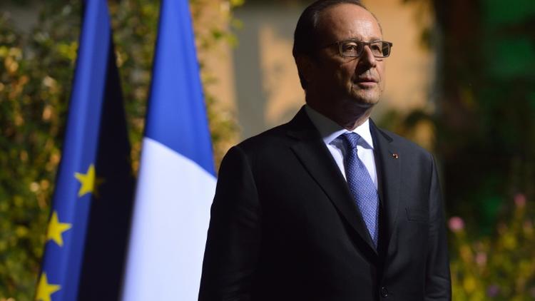 Le président François Hollande, le 13 septembre 2016 à Bucarest, lors d'une visite en Roumanie [DANIEL MIHAILESCU / AFP]