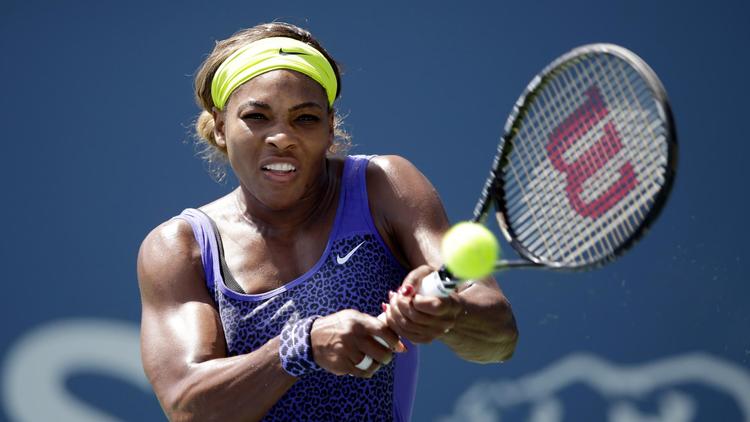 L'Américaine Serena Williams affronte l'Allemande Angelique Kerber en finale du tournoi de Stanford, aux Etats-Unis, le 3 août 2014 [Ezra Shaw / Getty/AFP]