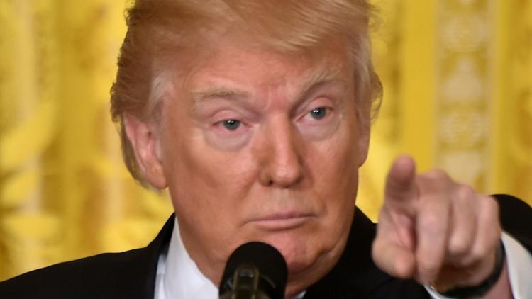 Le président américain Donald Trump, le 16 février 2017 à Washington [Nicholas Kamm                        / AFP/Archives]