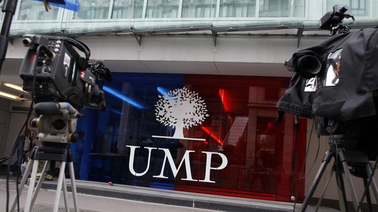 Le siège de l'UMP le 26 mai 2014 à Paris [Thomas Samson / AFP]