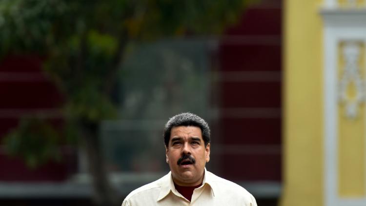 Le président du Venezuela, Nicolas Maduro, à Caracas, le 19 avril 2016 [JUAN BARRETO / AFP/Archives]