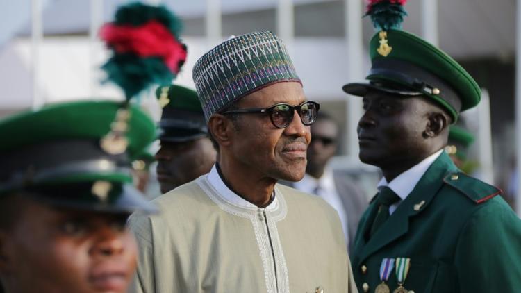 Le président nigérian Muhammadu Buhari, le 19 juin 2016 à Abuja [SUNDAY  AGHAEZE / AFP/Archives]