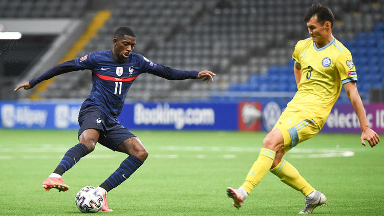Titularisé d’entrée, Ousmane Dembélé a ouvert le score pour les Bleus.