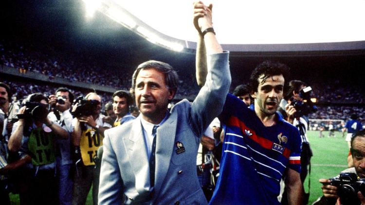 Michel Hildago, Michel Platini et les Bleus avaient remporté l’Euro 1984 en France.
