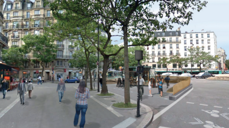 La municipalité parisienne a lancé un programme pour réaménager sept grandes places de la capitale, dont Gambetta.