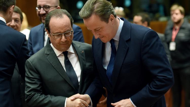 David Cameron a rencontré ses homologues européens, notamment François Hollande, le 28 juin.