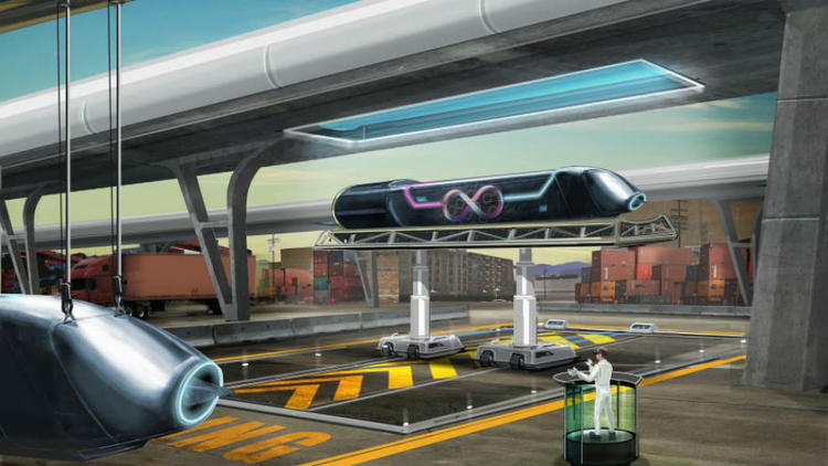 L'Hyperloop est censé atteindre une vitesse de 1 200 km/h.