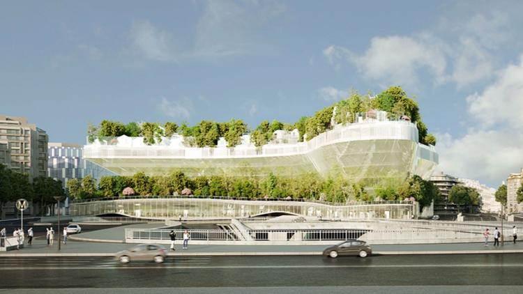 Le projet «Mille Arbres» devait voir le jour au-dessus du périphérique entre le Palais des congrès et Neuilly-sur-Seine.