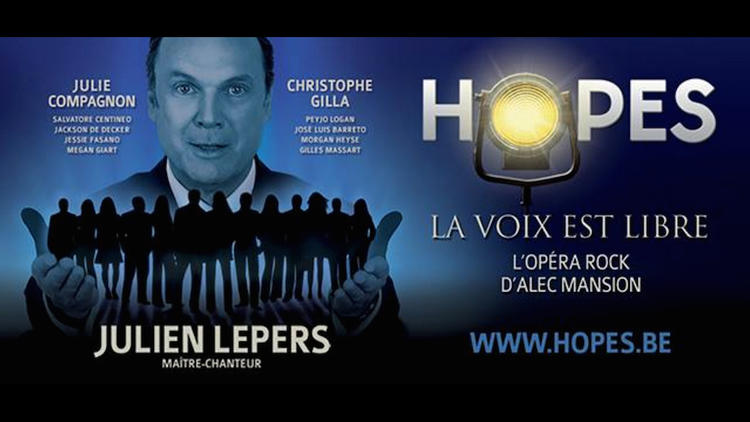 Julien Lepers en tête d'affiche d'un opera-rock belge
