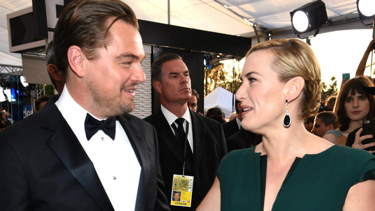 Leonardo DiCaprio et Kate Winslet aux SAG Awards le 30 janvier 2016
