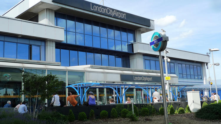 Le London City Airport, situé dans l'est de la capitale anglaise.