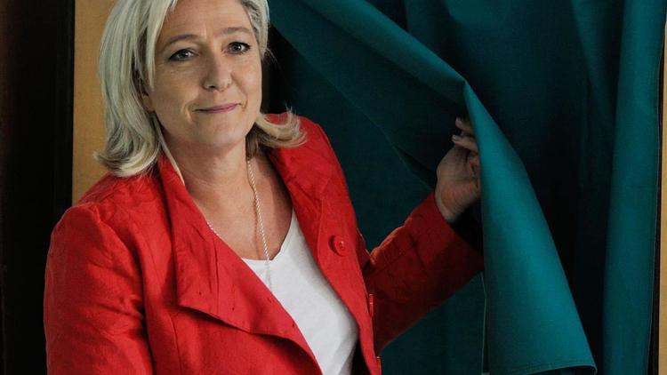 Marine Le Pen était tête de liste dans circonscription Nord-Ouest. 