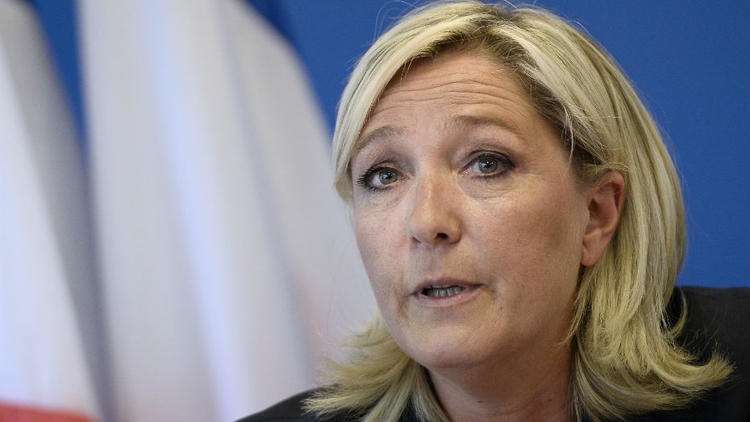 Marine Le Pen, présidente du Front National.[STEPHANE DE SAKUTIN / AFP]