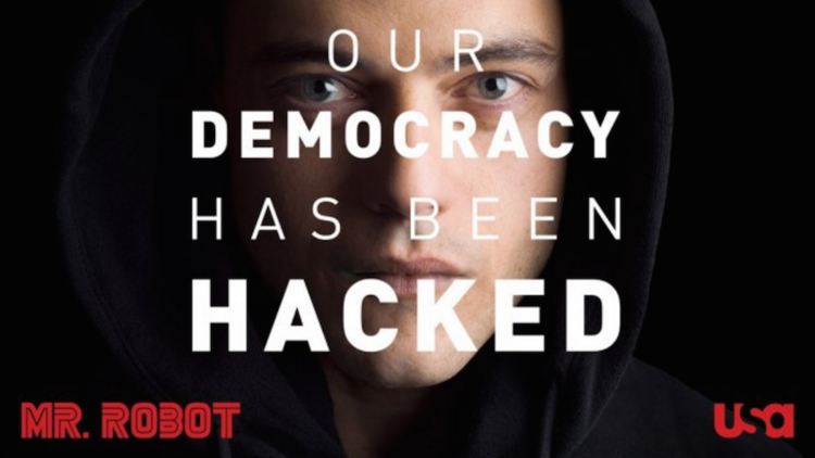 Le hacker dérangé de Mr. Robot alias Elliot (Rami Malek) appelle le peuple à se soulever
