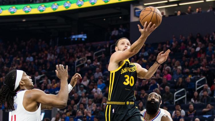 Stephen Curry a inscrit 41 points lors de la défaite des Warriors face aux Clippers.