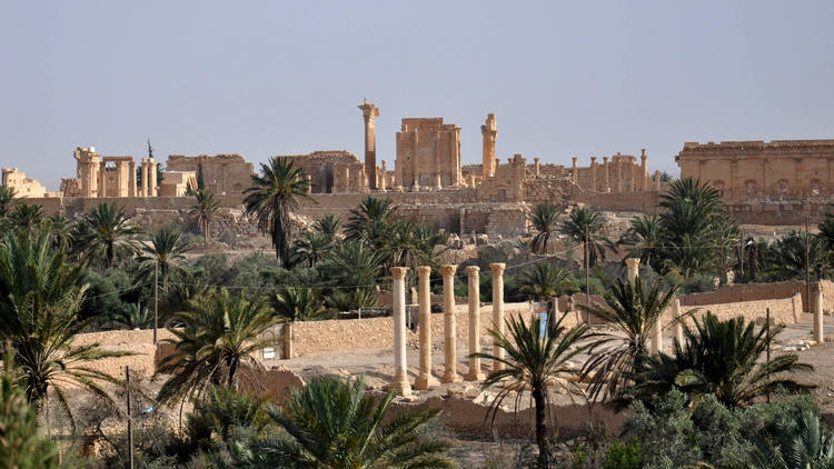 La cité antique de Palmyre, surnommée "la perle du désert", en août 2015