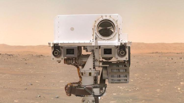 Le robot Perseverance s'est photographié sur Mars, grâce à la caméra WATSON. 