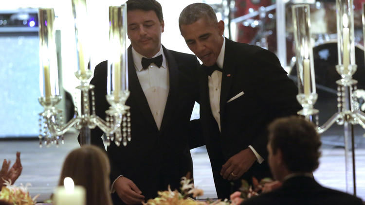 Matteo Renzi et Barack Obama à Washington en octobre 2016