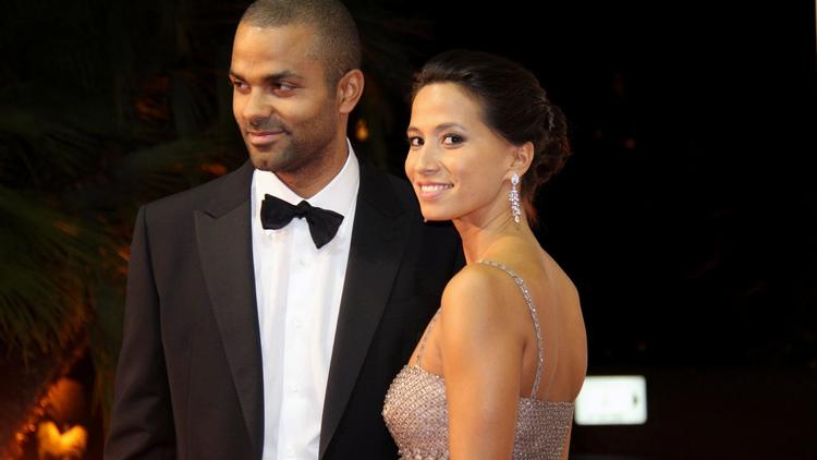 Tony Parker et Axelle Francine à la première édition du gala Monaco Par Coeur en septembre 2012.