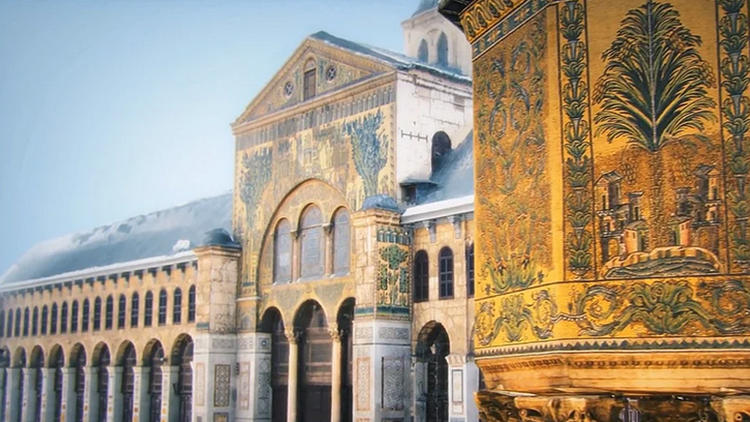 La mosquée des Omeyyades à Damas est l'un des joyaux modélisés en 3D.