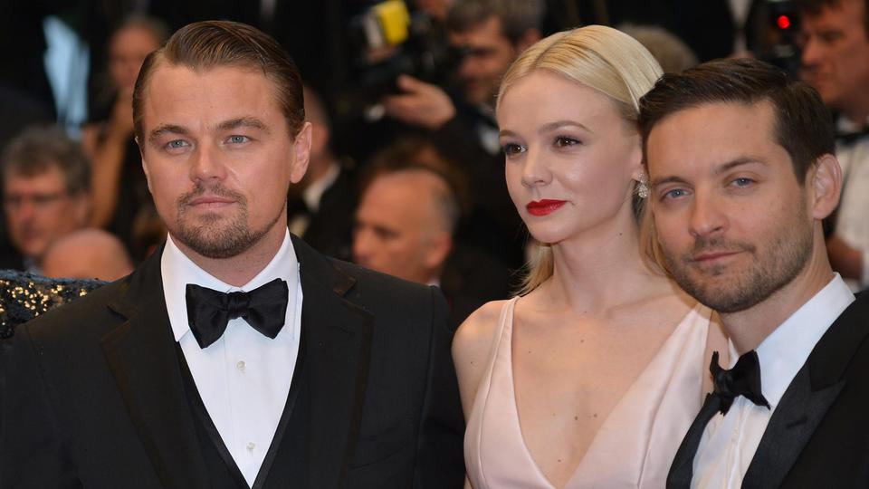 De gauche à droite : Leonardo DiCaprio, Carey Mulligan et Tobey Maguire (The Great Gatsby, film hors-compétition qui a ouvert le Festival).