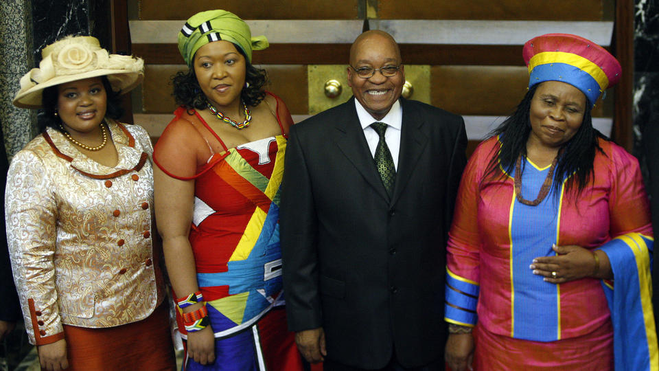 Jacob Zuma et trois de ses femmes